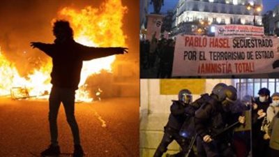 عاجل.. أعمال شغب في برشلونة بإسبانيا والشرطة تعتقل 21 شخصا