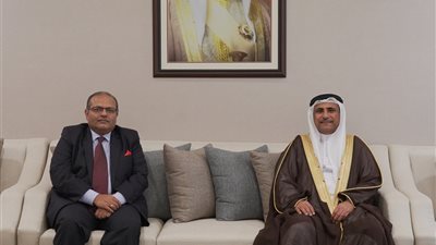 تفاصيل لقاء رئيس البرلمان العربي بسفير الهند بالبحرين 