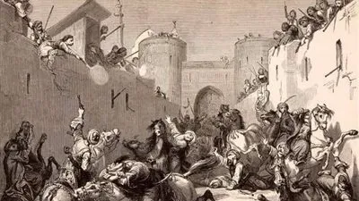 لوحة فنية تخلد ذكرى مذبحة القلعة.. راح ضحيتها 470 مملوكًا (صورة)