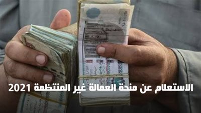 بالخطوات.. استعلم عن منحة العمالة غير المنتظمة 2021 الدفعة الأخيرة من الموقع الرسمي
