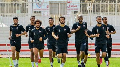 تدريبات تأهيلية لمدة ٢٠ دقيقة على هامش المران الجماعي للزمالك