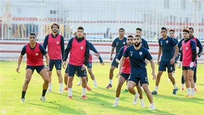 انتهاء الشوط الأول من تقسيمة مران الزمالك