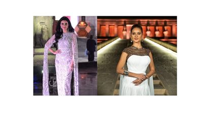 مصممة أزياء حفل موكب نقل المومياوات نور عزازي لـ