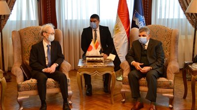 تفاصيل زيارة وفد ياباني للفريق أسامة ربيع رئيس هيئة قناة السويس