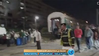 عاجل.. انفصال عربة قطار أبوقير بالإسكندرية (صور)