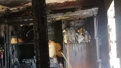 مصرع رضيع اثر نشوب حريق داخل شقة في البحيرة (صور)