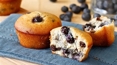 طريقة تحضير مافن الشوفان بالبلوبيري دايت