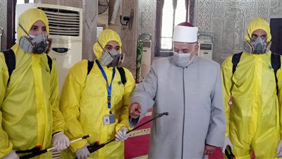 تعقيم مساجد الإسكندرية لصلاة عيد الأضحى.. والمحافظ يوجه بتطبيق الإجراءات الاحترازية