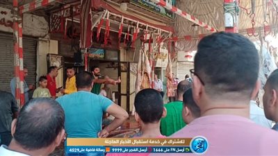 وسط فرحة المواطنين.. ذبح الأضاحي في محال الجزارة بدمنهور (فيديو)