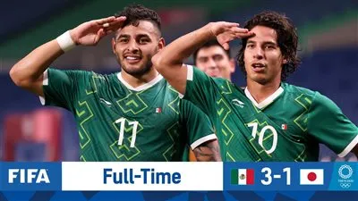 منتخب المكسيك يهزم اليابان ويحصد برونزية كرة القدم بالأوليمبياد