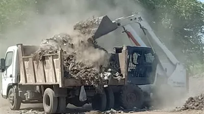 رفع 50 طن قمامة في حملة نظافة بقرى مركز دسوق بكفر الشيخ 