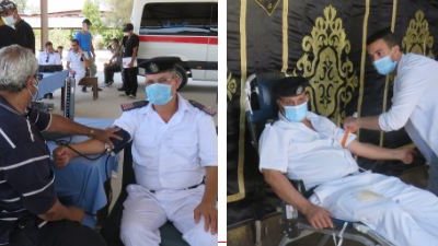  إدارة شرطة النقل المواصلات تنظم حملة للتبرع بالدم 