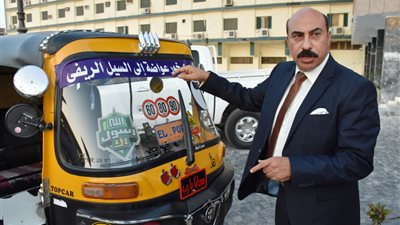 محافظ أسوان: خطوط سير بأرقام وألوان محددة لكل منطقة لمركبات التوك توك