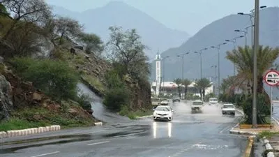 أمطار على منطقة الباحة