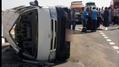 إصابة 5 أشخاص في حادث مروع بطريق الإسكندرية الصحراوي