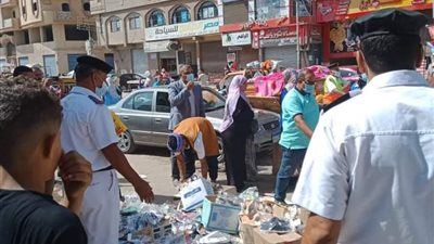 حملة لإزالة الإشغالات بمراكز المنوفية