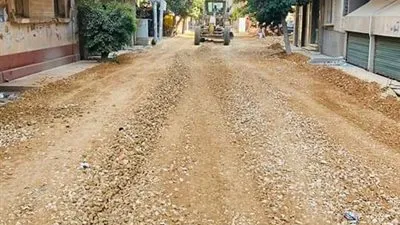 رصف وترميم ورفع كفاءة عدد من المناطق بالمنصورة 