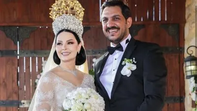 ديانا كرزون توجه رسالة رومانسية لزوجها بمناسبة مرور عاماً على زواجهما