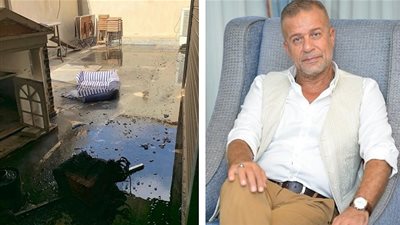 تفاصيل حريق منزل الفنان شريف منير