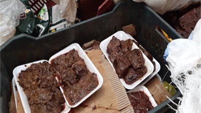 التحفظ على 10 أطنان كبدة فاسدة قبل بيعها للمواطنين بالإسكندرية 