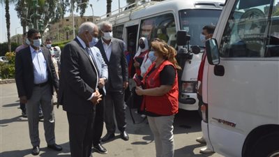 محافظ الجيزة يدشن حملة «معًا نطمئن.. سجل الآن» للشجيع على تلقي لقاح كورونا