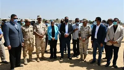 محافظ الفيوم يتفقد المعدات والمركبات المشاركة في تدريب 