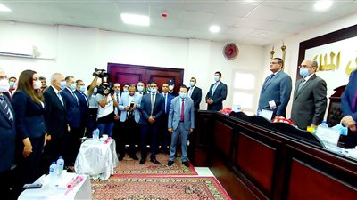 وزير العدل يقف دقيقة حداد علي روح المشير طنطاوي قبل افتتاح مجمع محاكم دمنهور (صور)