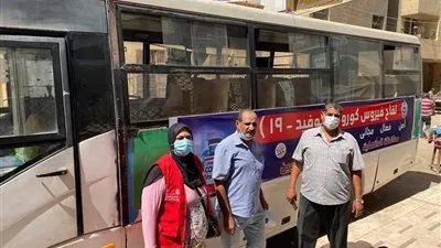 استمرار حملات فرق التواصل المجتمعي لتشجيع المواطنين علي التسجيل لتلفي لقاح كورونا بالدقهلية 