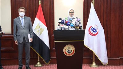 ننشر التفاصيل الكاملة لمؤتمر وزيرة الصحة والسفير الألماني لدى مصر 