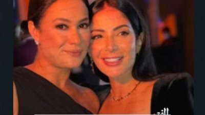 هند صبري تتألق بصحبة منى زكي من معرض 