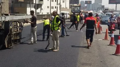 كسر ماسورة غاز بالعجوزة وانتقال قوات الدفاع المدني