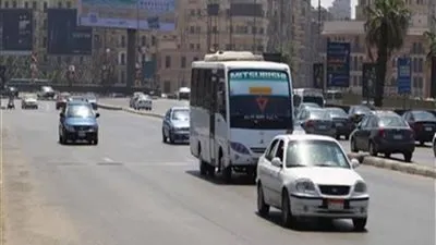 كثافات مرورية متحركة بالقاهرة والجيزة