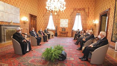 الرئيس الإيطالي يستقبل شيخ الأزهر.. ويثمن دوره مع البابا في دعم السلام العالمي