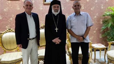 الأنبا باسيليوس يستقبل مسؤول أخوية السجون العالمية بالشرق الأوسط وشمال أفريقيا 
