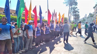 بحضور وزير الرياضة.. ماراثون للمشي احتفالا بنصر أكتوبر في الإسكندرية (صور)