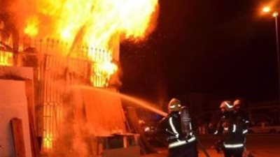 حريق هائل يلتهم محتويات منزل في الإسماعيلية 