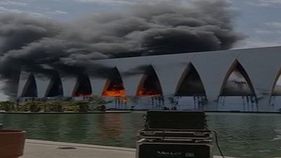 عاجل.. حريق هائل في مهرجان الجونة السينمائي (فيديو)