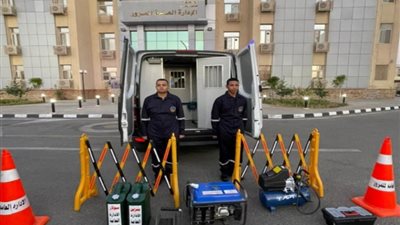 الدفع بسيارات إغاثة مجهزة بالطرق الرئيسية لتيسير حركة المرور