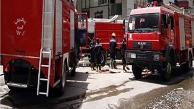 ندب الأدلة الجنائية لمعاينة حريق مطعم بالإسكندرية 