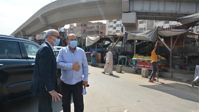 محافظ القليوبية يقود حملة لإزالة الإشغالات والباعة الجائلين ببنها