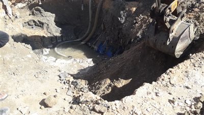 محافظة بورسعيد تعلن إصلاح كسر خط مياه شارع 23 ديسمبر