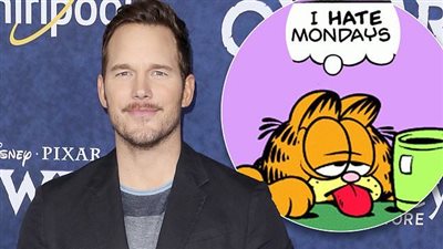 كريس برات يؤدي صوت القط Garfield في فيلم جديد