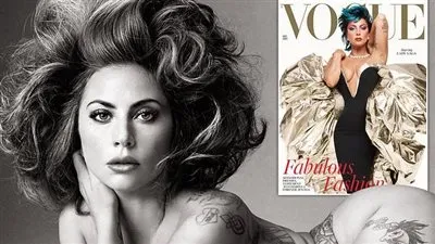 ليدي جاجا تزين غلاف Vogue