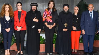 وزيرة الهجرة تبحث التعاون مع وفدين من أسقفية الخدمات بالكنيسة ومؤسسة 