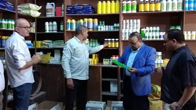 وكيل زراعة الفيوم يترأس حملة للمرور على محلات المبيدات الزراعية