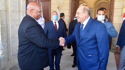 المستشار عبدالرازق يستقبل رئيس برلمان زيمبابوي لبحث العلاقات بين البلدين (صور)