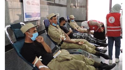 حملة للتبرع بالدم بمديرية أمن البحيرة