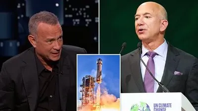 توم هانكس يكشف عن تلقيه دعوة للسفر للفضاء من جيس بيزوس