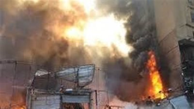 حريق هائل داخل مطعم فى كفر الزيات بالغربية