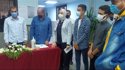 جولة تفقدية لعميد كلية الحاسبات بجامعة عين شمس للجان الترشح للانتخابات الطلابية